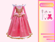 Princess Aurora Inspired Girls Dress