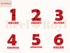 a set of numbers that are red and black