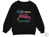 a black sweatshirt with the words princess harper&#39;s birthday on it