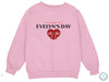 a pink sweatshirt with the words charming evelyn&#39;s day on it