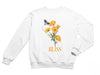 Personalized  Autumn Sweatshirt for Toddler Girls with Calendula Flower