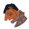 SkipStars Daddy's Girl Top & Leopard  Print Trouser Set