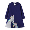 SkipStars Filly and Foal Nature Inspired Occasion Dress ,Blue