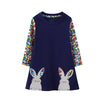 SkipStars Easter Bunny Occasion Dress ,Blue