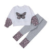 SkipStars 2 Piece Butterfly Girl Top And Trouser Set