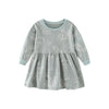 SkipStars Dream Full Sleeve cozy Dress - Grey