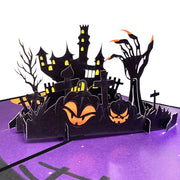 Handmade Halloween Haunted House Pop Up Greeting Card