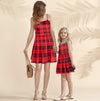 Sleeveless Mommy and Me Dresses for Mother and Daughter Matching Sets