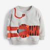 Full Sleeve Tiger Printed Boys Sweatshirt