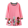 Long Sleeve Girl Dresses Bunny Cat & Dog Design