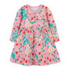 Long Sleeve Floral Theme Girl's Dress