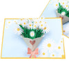 Personalized Flowers Bouquet Pop Up Greeting Card: Handmade for Weddings, Congrats, Thinking of You & Thank You!