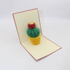 Personalized Cactus Plant Pop-Up Greeting Card | Handmade 3D Card for Thinking of You, Birthday Greeting Congratulations, Kids & Thank You